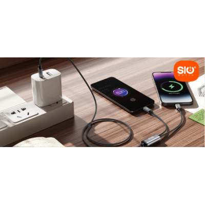 Sio. SC37 Cable 2 IN 1 100W (C-C/IP)