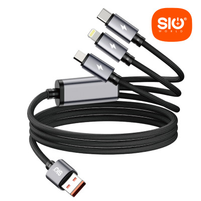 Sio. SC38 Cable 3 IN 1 USB (C/C/IP)