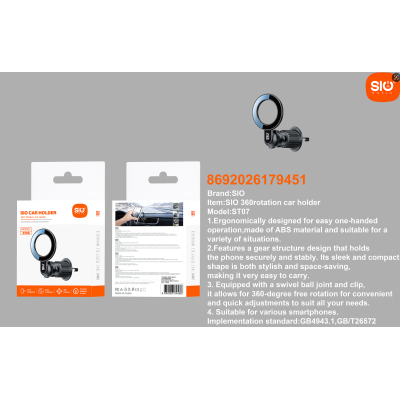 Sio. ST08 Soporte Coche Iman (Aire)