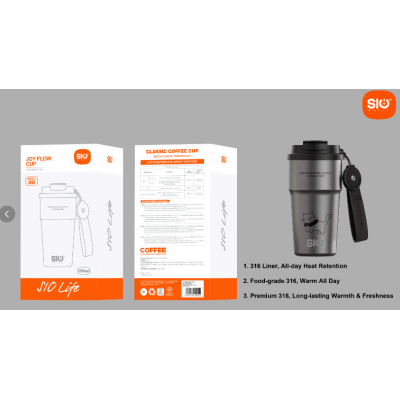 Sio. JY01 Bote Termico Frio & Calor (Premium 316) Negro