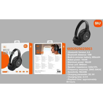 Sio. SH01 Cascos Inalambricos 80h