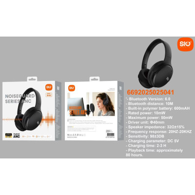 Sio. SH04 Cascos Inalambricos ANC+80h