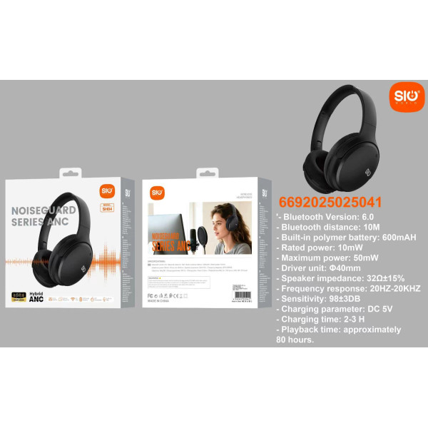 Sio. SH04 Cascos Inalambricos ANC+80h