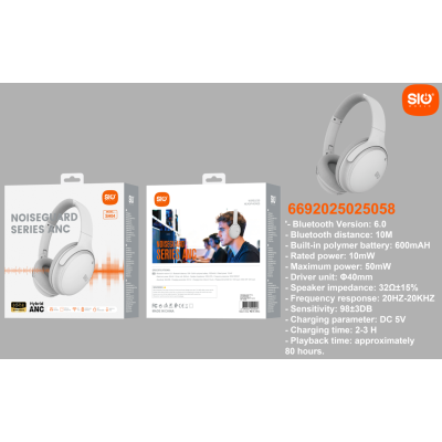 Sio. SH04 Cascos Inalambricos ANC+80h