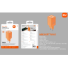 Sio. SD25 Cargador 45W Sin Cable Naranja