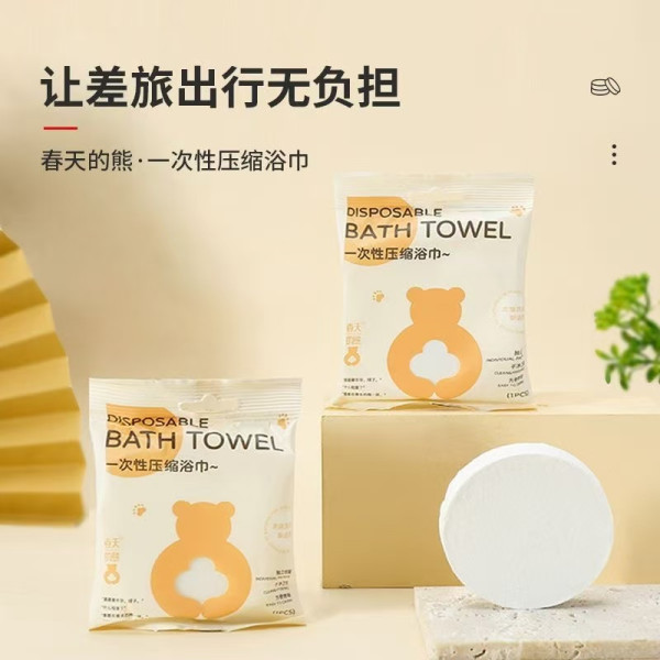 Toalla Comprimida Grande, Toallas de Baño Desechables para Viaje