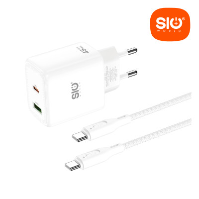 Sio. SD29 Cargador Rapido Doble 45w C-C