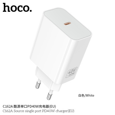 Hoco. C162A Cargador Rapido 40W Sin