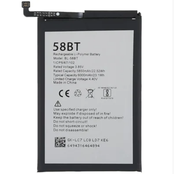 Bateria Para Tecno Pouvoir 4 / Pouvoir 4 Pro / Spark 6 Air / Pova 4G / Spark Power 2 Bl-58Bt