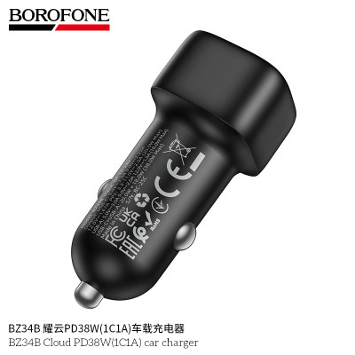 Borofone. BZ34B PD38W(1C1A) Cargador Completo Coche