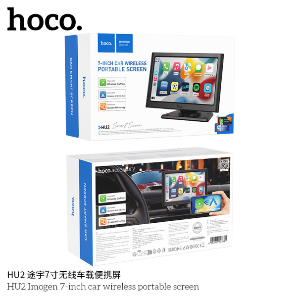 Hoco. HU2 Pantalla Portatil Inalambrica (Coche)