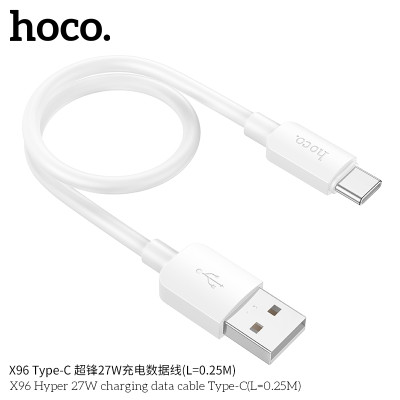 Hoco. X96 Cable USB-TYPE-C 27W L-0.25M