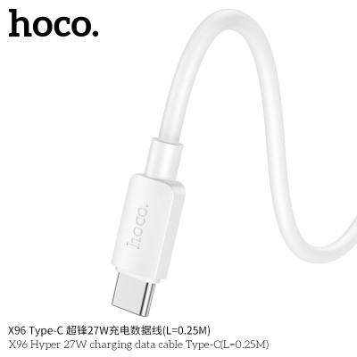 Hoco. X96 Cable USB-TYPE-C 27W L-0.25M