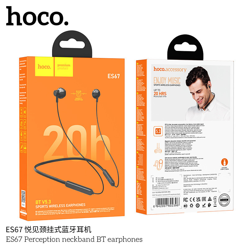 Hoco. ES67 Auricular BT Deportivos 20h