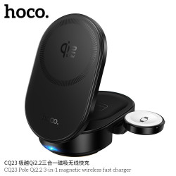 Hoco. CQ23 Cargador Inalambrico Qi2.2 3iN1 25W