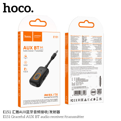 Hoco. E151 Receptor/Transmisor BT AUX Jack