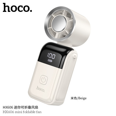 Hoco. HX606 Mini Ventilador Plegable Hasta 8h