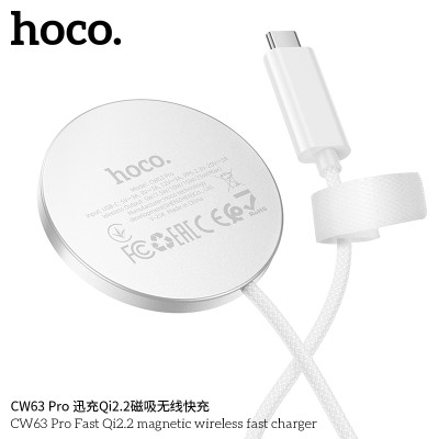 Hoco. CW63 Pro Cargador Magnetico 25W Qi2.2
