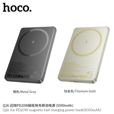 Hoco. Q26 Power Bank Ultrafino PD20W 5000mAh