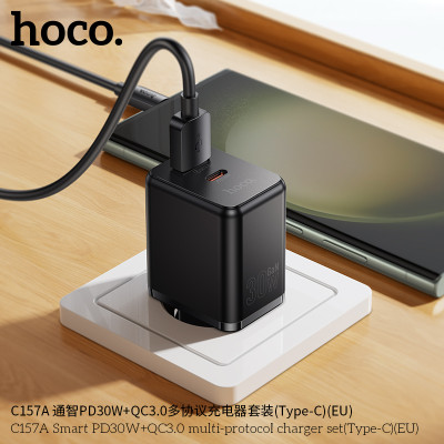 Hoco. C157A Cargador PD30W+QC3.0 (USB-C)