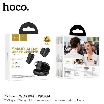 Hoco. L26 Type-C Microfono Inalambrico ENC+IA