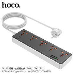 Hoco. AC14A Regleta PD30W + 1C3A
