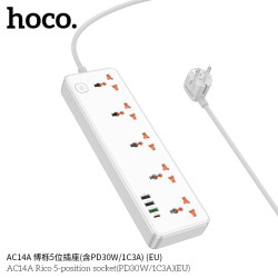 Hoco. AC14A Regleta PD30W + 1C3A