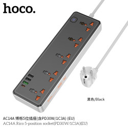 Hoco. AC14A Regleta PD30W + 1C3A