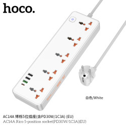 Hoco. AC14A Regleta PD30W + 1C3A