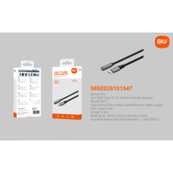 Sio SN17 Cable Audio Type C a Jack Hembra