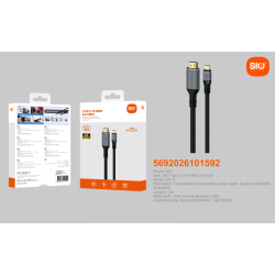 Sio SN10 Cable Type C A HDMI 4K