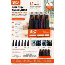 Sio 56760 Paraguas Mano UF50+
