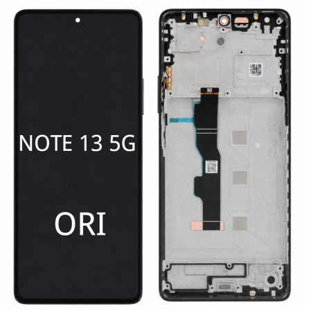 Pantalla Completa Original Servicepack Para Redmi Note 13 5G 『Con Marco』 Negro