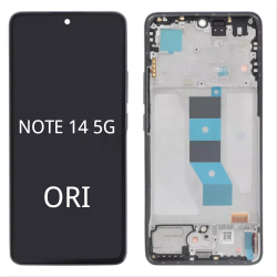 Pantalla Completa Original Servicepack Para Redmi Note 14 5G / Poco M7 Pro Con Marco Morado