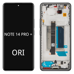 Pantalla Completa Original Servicepack Para Redmi Note 14 Pro Plus Con Marco Negro