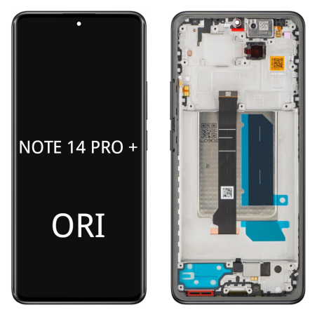 Pantalla Completa Original Servicepack Para Redmi Note 14 Pro Plus Con Marco Negro