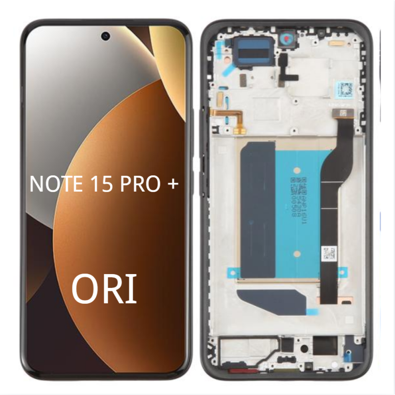 Pantalla Completa Original Servicepack Para Redmi Note 15 Pro Plus 5G Con Marco Negro