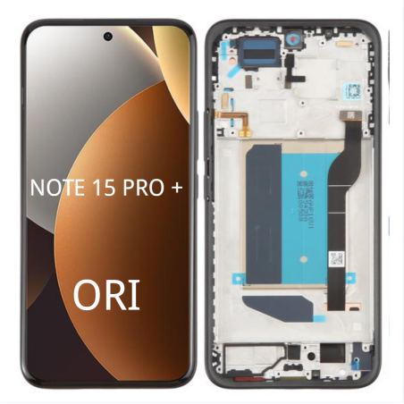 Pantalla Completa Original Servicepack Para Redmi Note 15 Pro Plus 5G Con Marco Negro