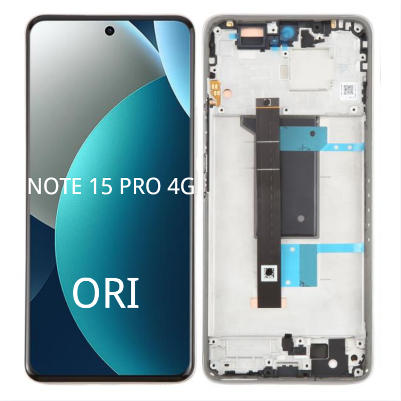 Pantalla Completa Original Servicepack Para Redmi Note 15 Pro 4G Con Marco Azul