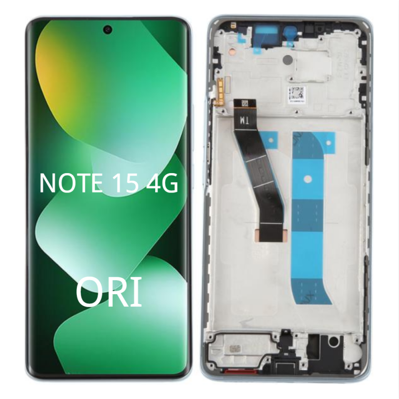 Pantalla Completa Original Servicepack Para Redmi Note 15 4G Con Marco Negro