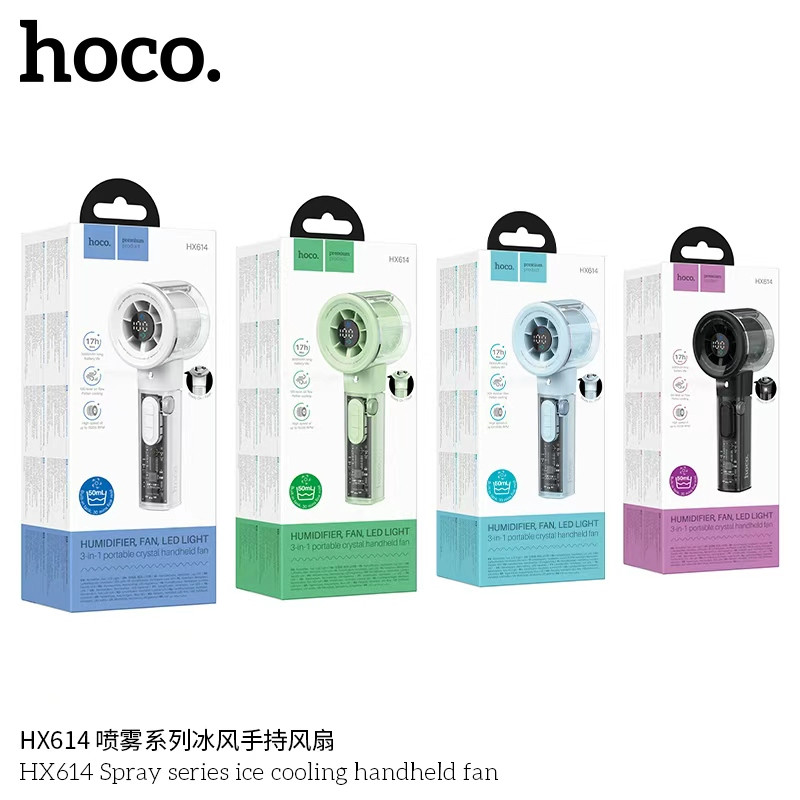 Hoco. HX614 Ventilador Portátil Pulverización