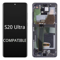 Pantalla Completa Para S20 Ultra / G988 Con Marco Negro Sin Huella
