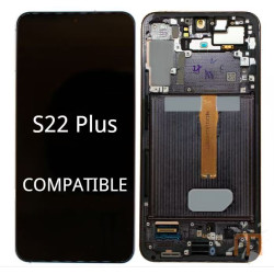 Pantalla Completa Para S22 Plus / S906Con Marco Negro Sin Huella