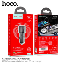 Hoco. NZ3 Clear way 40W dual port PD car charger