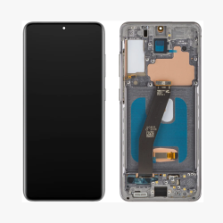 Pantalla Completa Original Reparada Para Samsung S20 / G988 『Con Marco』 NEGRO