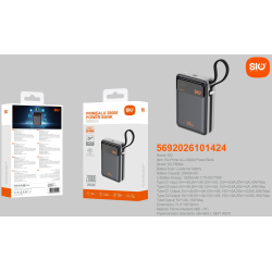 SO-PB06A Power Bank Carga Rapida 65W + Cable (CCC)