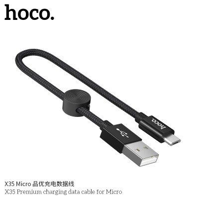 Hoco X35 Cable De Datos De Carga Premium Para Micro L 0.25M