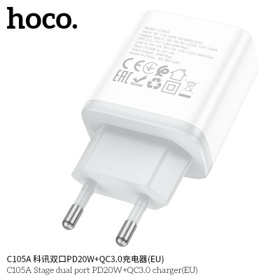 Hoco C105A Cargadores Enchufe Pd20W+Qc3.0