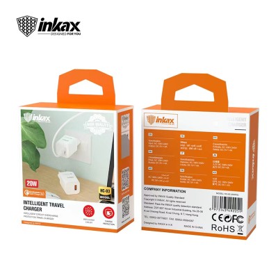 Inkax Hc-03 Cargadores Enchufe Qc 3.0 20W