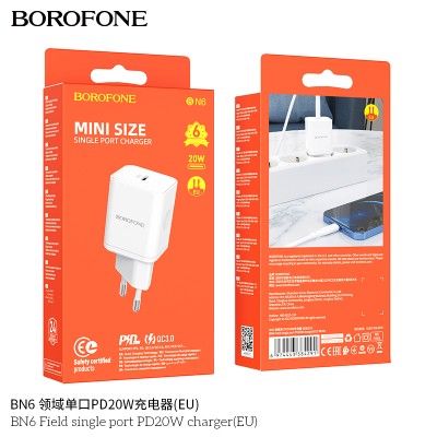 Borofone Bn6 Cargador Enchufe Pd25W